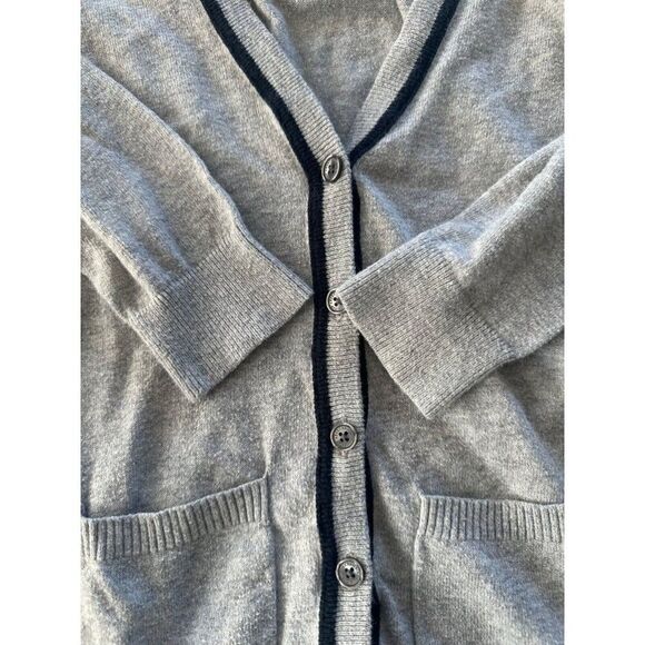 Vintage Abercrombie and Fitch Y2K Academia Preppy Patch Cardigan Women's Small - Picture 7 of 8